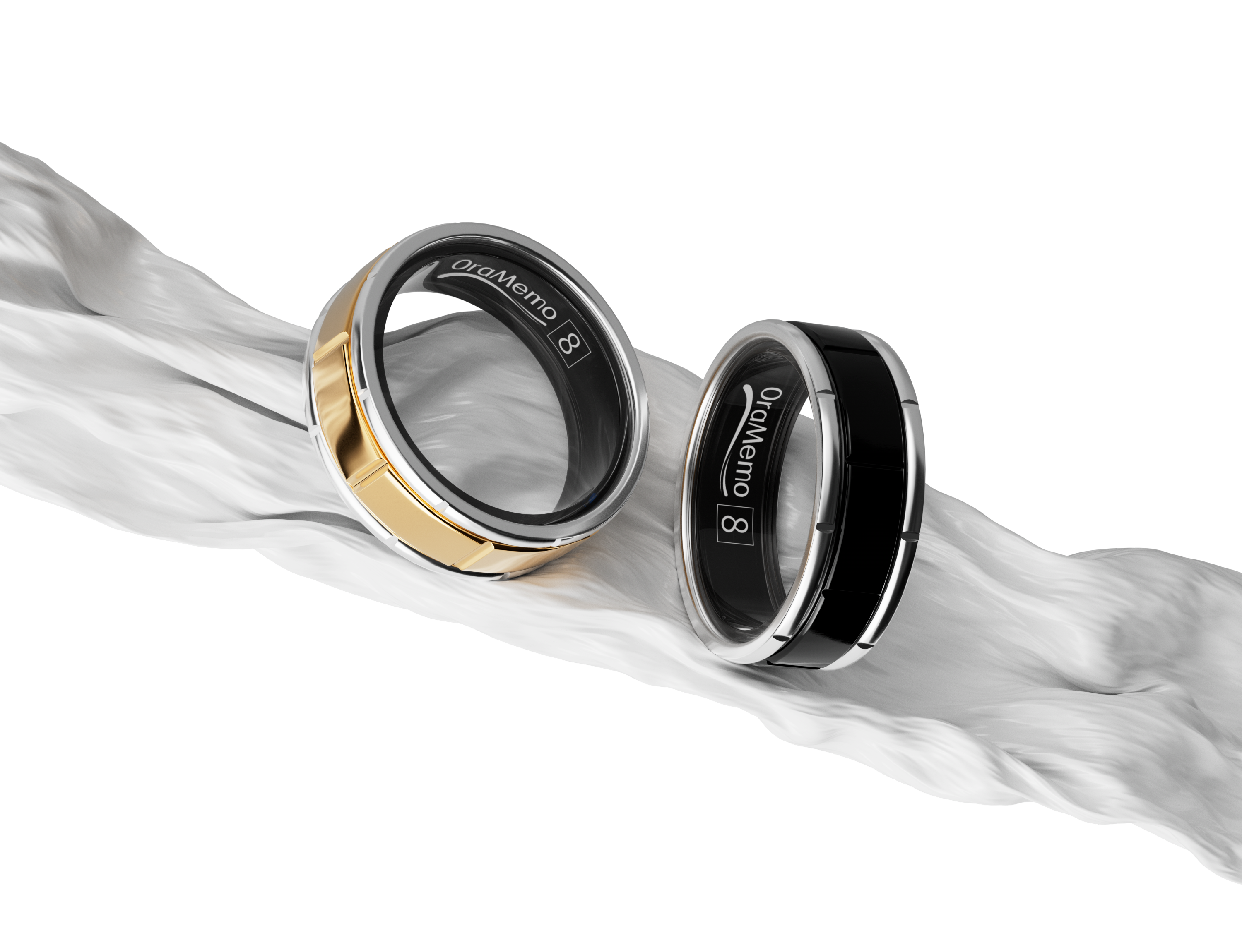 Smart Ring 1.0 for Men/Women, No Subsripition Fee, 7-8 Days Battery Life, HRV/Stress Monitoring/Sleep Track/Fitness for iOS and Android