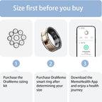 Sizing Kit 1.0, Size Before Buying the Smart Ring, 9 Sizes from Size 6-14, Only Accurate Measurement for Smart Ring 1.0